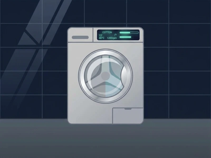 Exemple de lave-linge après réparation